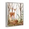 Stupell Industries Soft Woodland Deer Framed Giclee Wall Art Design by LSR Design Studio